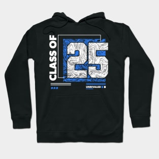 Class of 2025 Urban Streetwear // Graduation Class of '25 Blue Hoodie